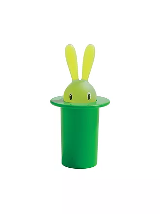 ALESSI | Distributeur de cure-dents Magic Bunny 7,5cm Noir | grün